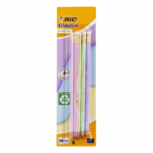 Lápices De Grafito Evolución Pastel BIC 5 Piezas