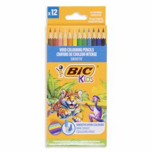 Lápices De Colores Kids Colores Vividos BIC 12 Piezas