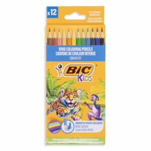 Lápices De Colores Kids Colores Vividos BIC 12 Piezas