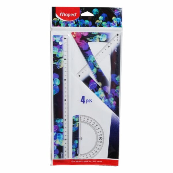Set Geométrico Deep Sea MAPED 4 Piezas 30 Cm