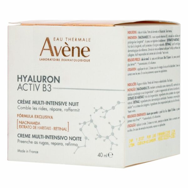 Crema Facial Hyaluron Activ B3 Multi Intensiva De Noche AVÈNE 40 Ml - Imagen 2