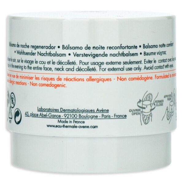 Crema Facial Derm Absolu Bálsamo Calmante De Noche AVÈNE 40 Ml - Imagen 2