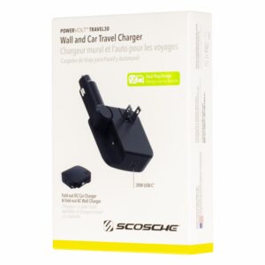 Cargador De Viaje Para Pared Y Auto SCOSCHE 30 W