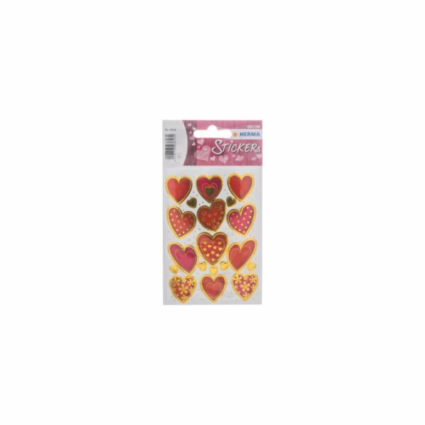 Stickers Brillantes Decorativos Diseño Love Classic HERMA Paquete