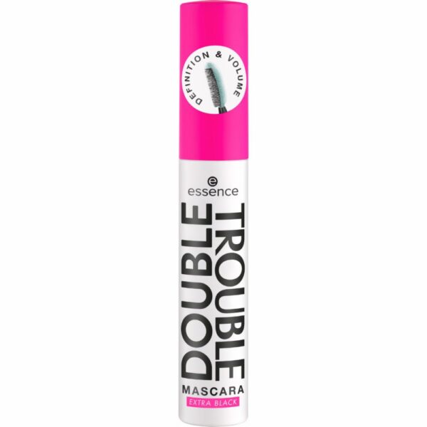 Máscara De Pestañas Double Trouble 12 Ml Extra Black ESSENCE 12 Ml