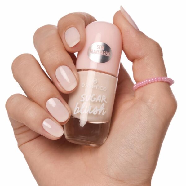 Esmalte De Uñas Gel Nail Colour Semi Transparente Sugar Blush ESSENCE 8 Ml - Imagen 3