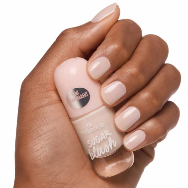 Esmalte De Uñas Gel Nail Colour Semi Transparente Sugar Blush ESSENCE 8 Ml - Imagen 4