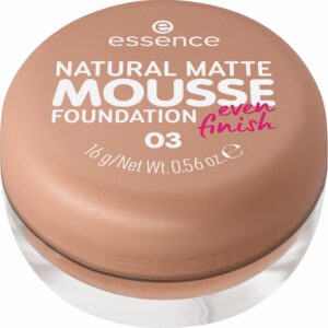 Base De Maquillaje Natural Matte Mousse Foundation ESSENCE