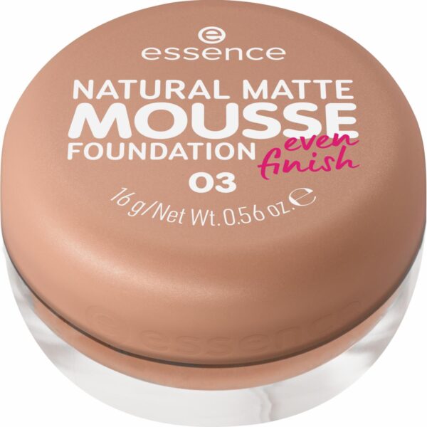Base De Maquillaje Natural Matte Mousse Foundation ESSENCE