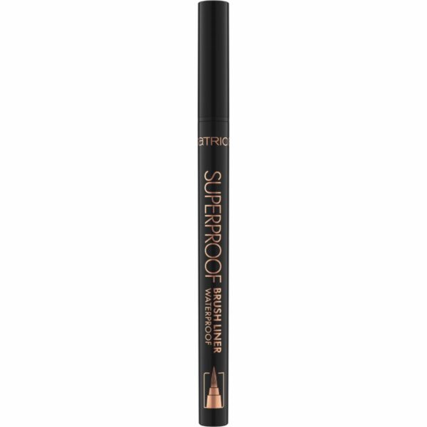 Delineador De Ojos Líquido Superproof Brush Liner Waterproof CATRICE