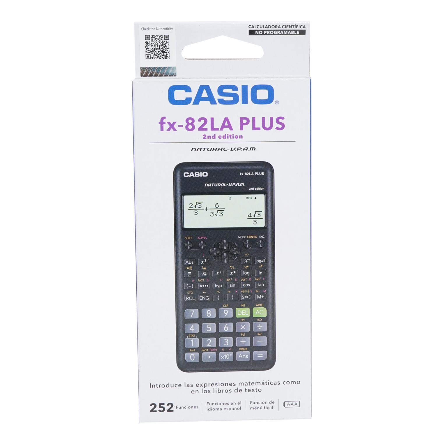 Calculadora Científica Casio 252 Funciones Negra CASIO 161.5x77x13.8mm - Imagen 2