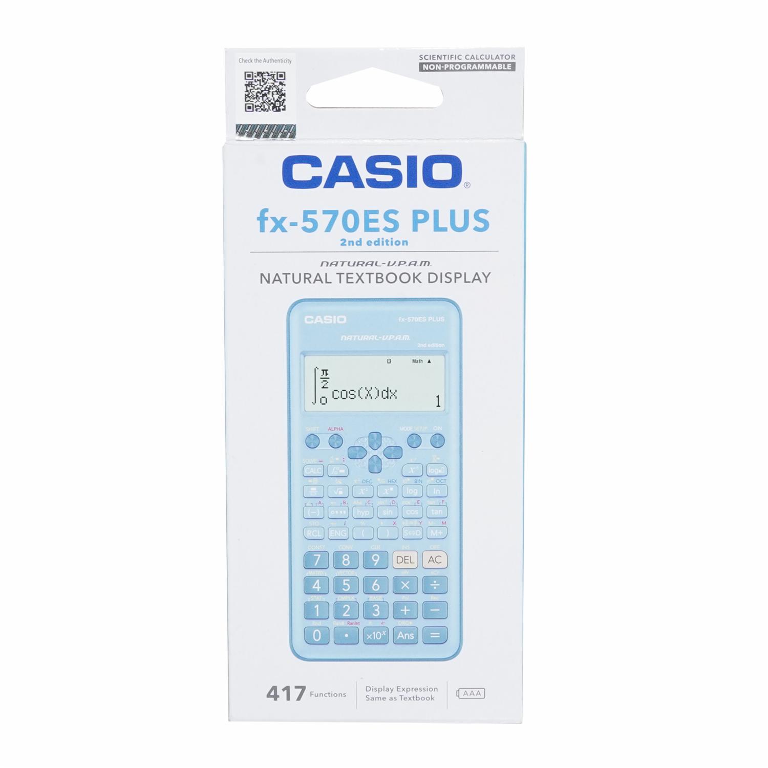 Calculadora Científica Casio 417 Funciones Celeste CASIO 161.5x77x13.8mm - Imagen 2