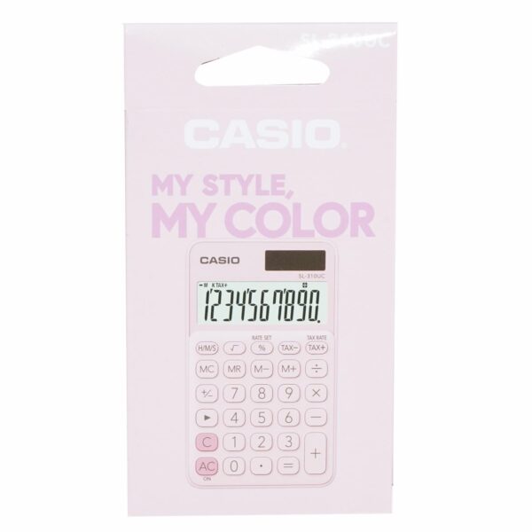Calculadora 10 Dígitos Rosado CASIO 1 Pieza - Imagen 2