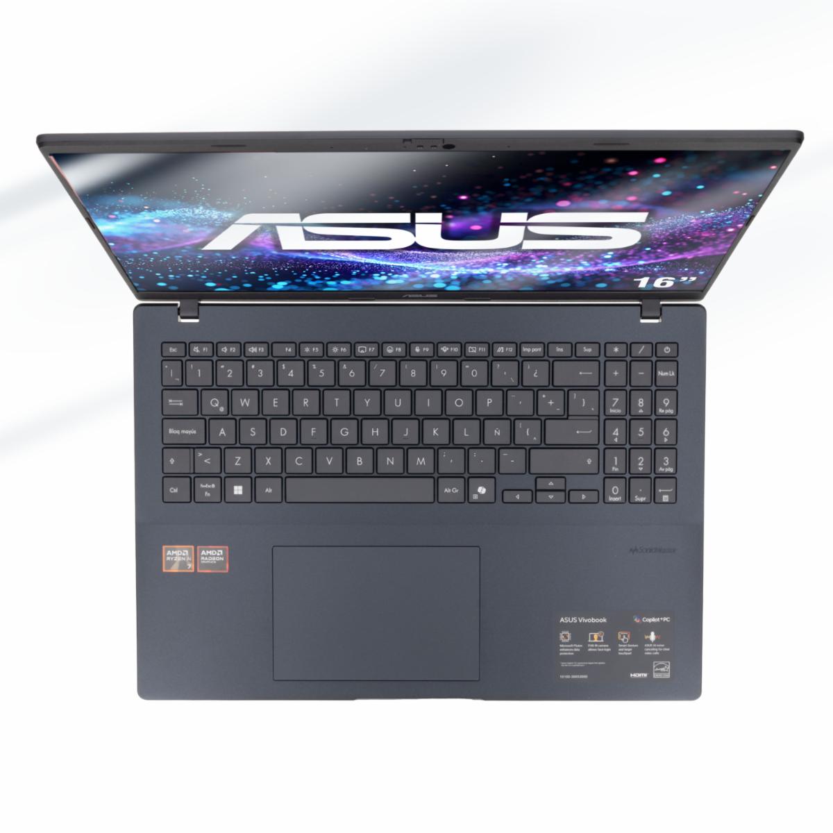 Notebook Vivobook Ryzen Ai 7 W11H ASUS 16" - Imagen 2