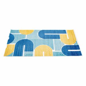 Alfombra Mambo Lineal Azul Mostaza BALTA