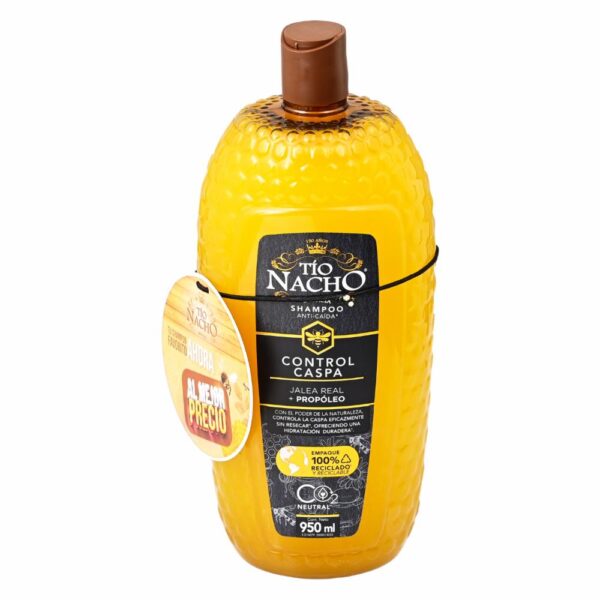 Shampoo Anti-Caída Control Caspa Jalea Real Y Propóleo TIO NACHO 950 Ml