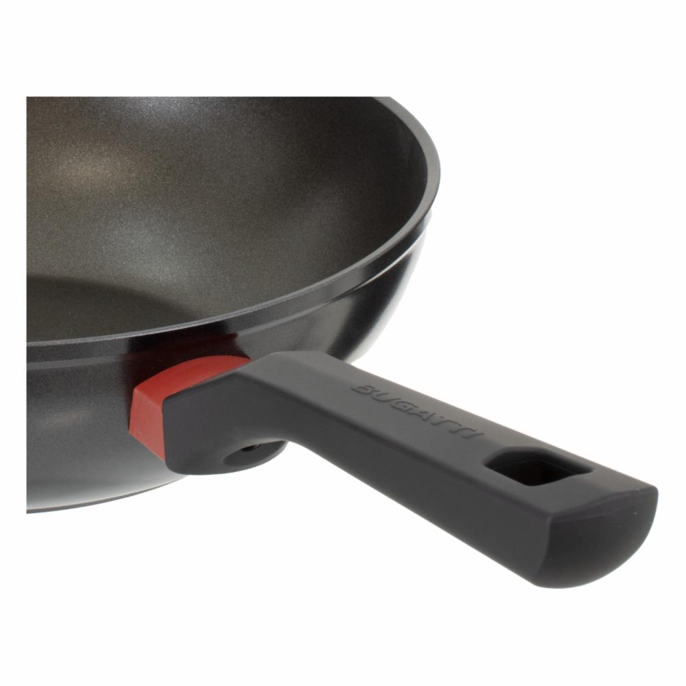 Wok De Inducción Negro BUGATTI 28 Cm - Imagen 3