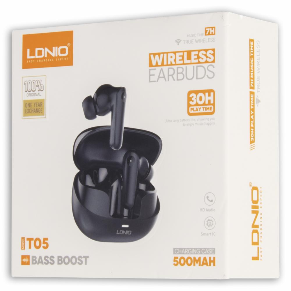 Audífonos Con Estuche De Carga T05 LDNIO Wireless - Imagen 4