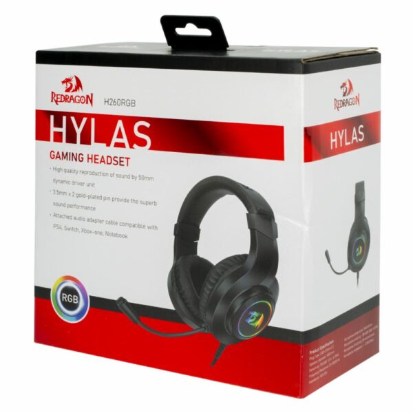 Audífonos Gamer Hylas H260Rgb REDRAGON Wireless - Imagen 3