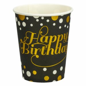 Vaso 7Oz Happy Birthday IMPOR CUMPLEAÑOS X 10 Uds
