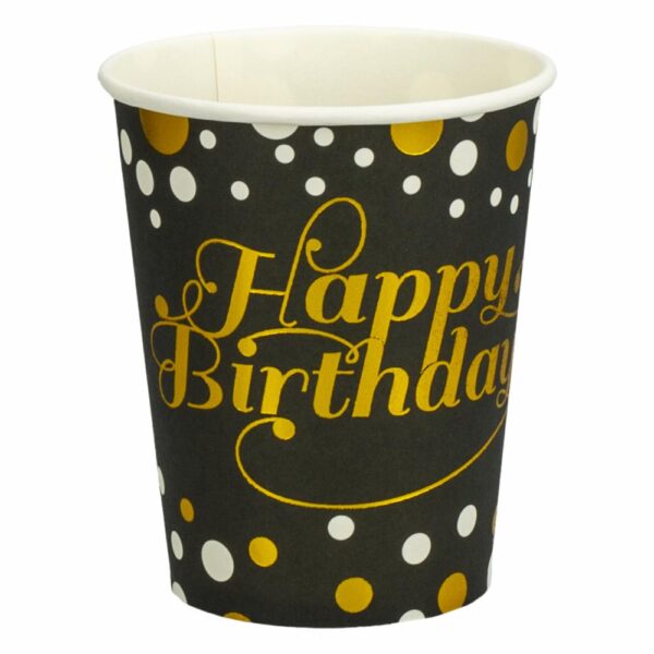 Vaso 7Oz Happy Birthday IMPOR CUMPLEAÑOS X 10 Uds