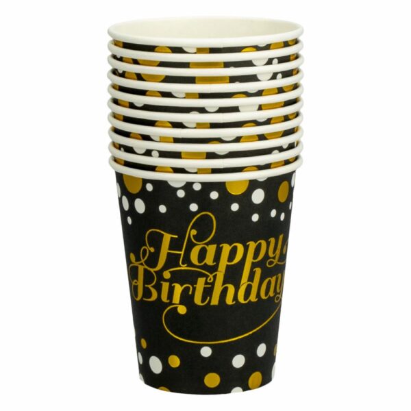 Vaso 7Oz Happy Birthday IMPOR CUMPLEAÑOS X 10 Uds - Imagen 2