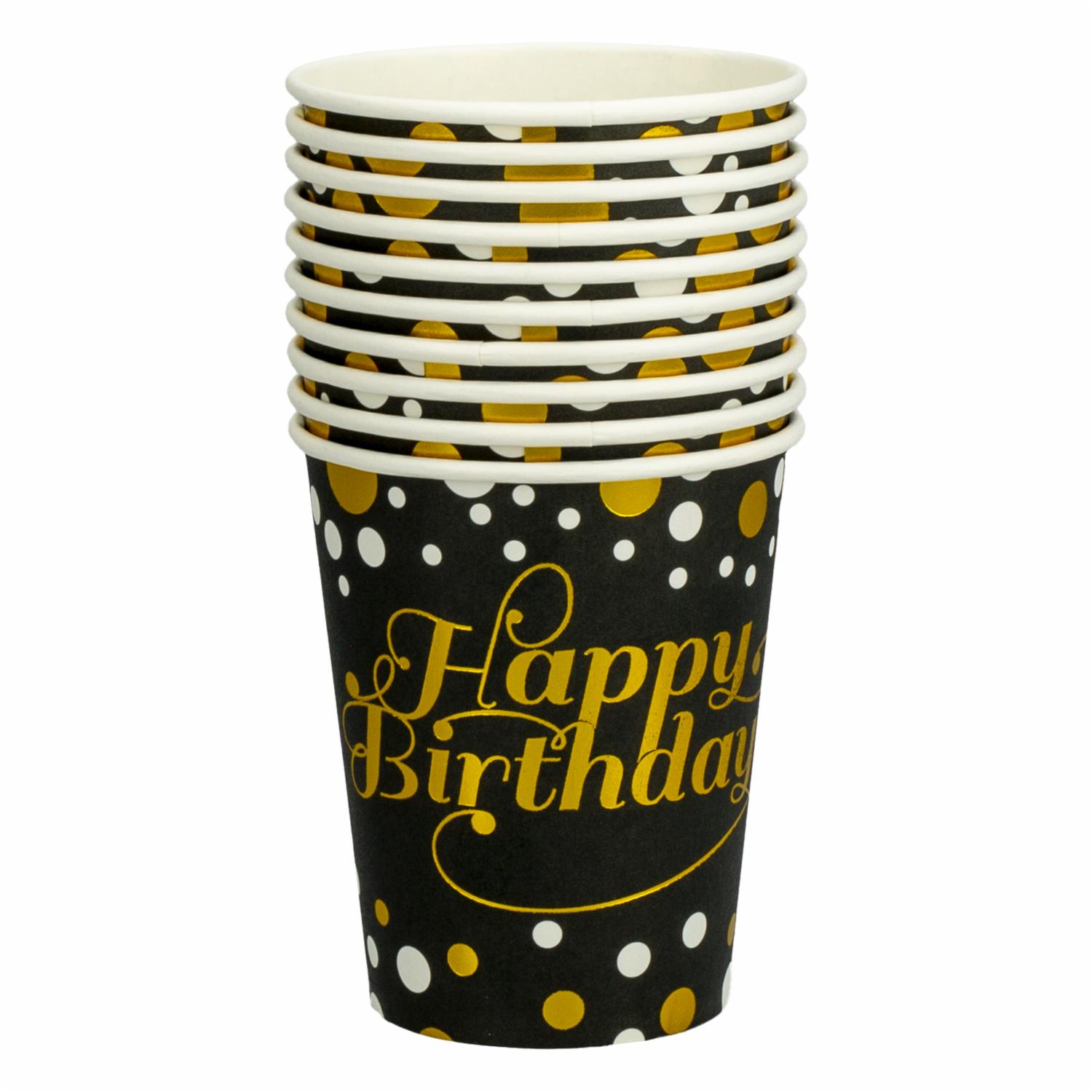 Vaso 7Oz Happy Birthday IMPORTADORA CUMPLEAÑOS X 10 Uds - Imagen 2