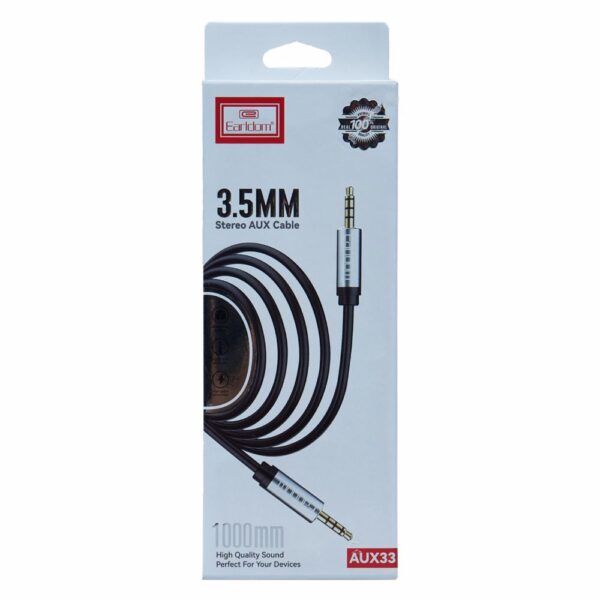 Cable Auxiliar Estéreo ET-AUX33 EARLDOM 3.5 Mm