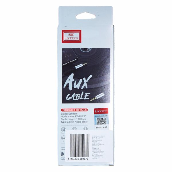 Cable Auxiliar Estéreo ET-AUX33 EARLDOM 3.5 Mm - Imagen 2