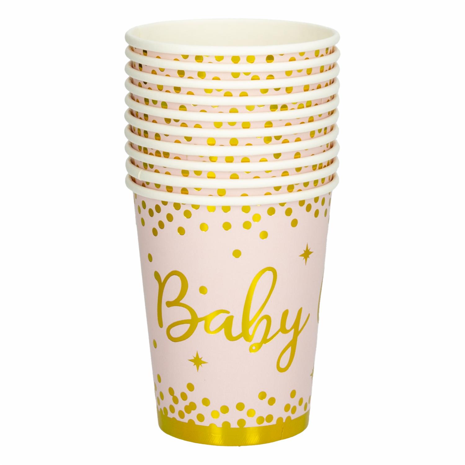 Vaso Baby Girl 8 Oz IMPORTADORA CUMPLEAÑOS X 10 Uds - Imagen 2