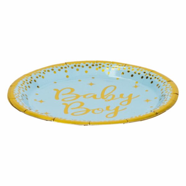 Plato Baby Boy 18 Cm IMPOR.CUMPLEANOS X 10 Uds