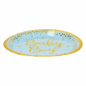 Plato Baby Boy 23 Cm IMPOR.CUMPLEANOS X 10 Uds