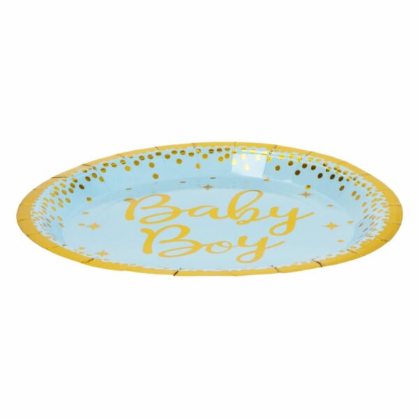 Plato Baby Boy 23 Cm IMPOR.CUMPLEANOS X 10 Uds
