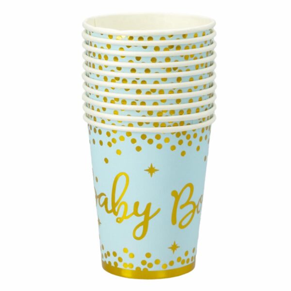 Vaso Baby Boy 8 Oz IMPOR.CUMPLEANOS X 10 Uds - Imagen 2