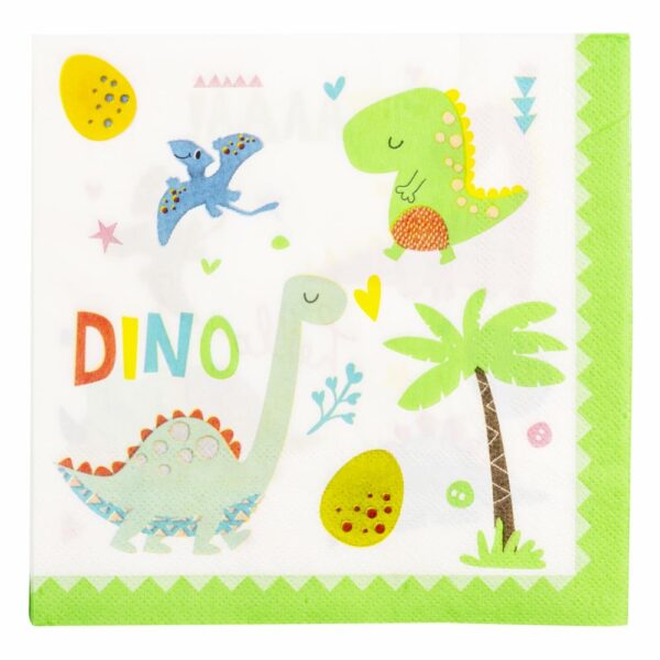 Servilleta Diseño Dino IMPOR.CUMPLEANOS X 10 Uds