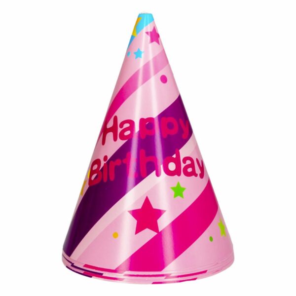 Gorro Happy Decorativo IMPORTADORA CUMPLEAÑOS X 6 Uds - Imagen 2