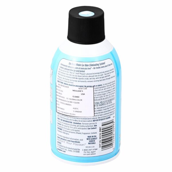 Sanitizador De Ductos Ventilación Eliminación De Bacterias Bajo Un Sistema Molecular Y Aroma Agradable New Car MEGUIAR'S 57 G - Imagen 2