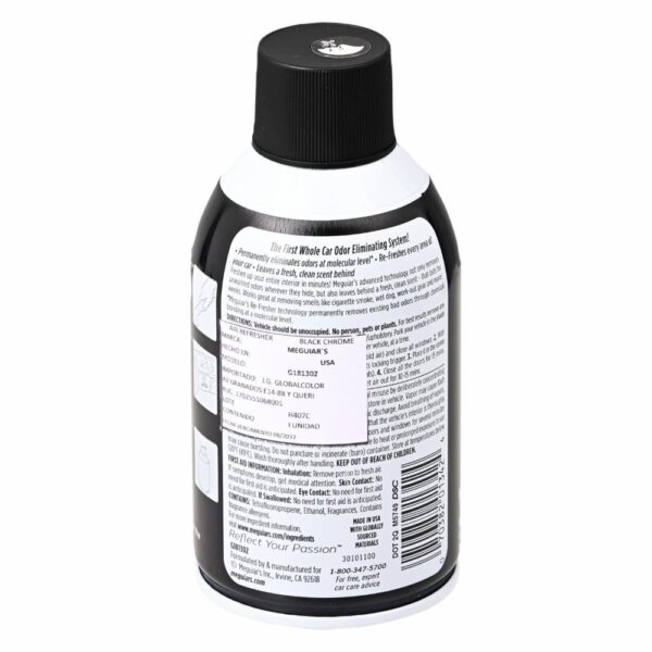 Sanitizador De Ductos Ventilación Eliminación De Bacterias Bajo Un Sistema Molecular Y Aroma Agradable  Black Chrome MEGUIAR'S 57 G - Imagen 2