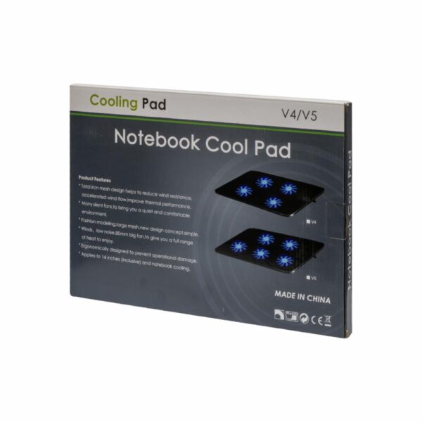 Ventilador Cooler Fan Con Soporte PC 5 Ventiladores - Imagen 2