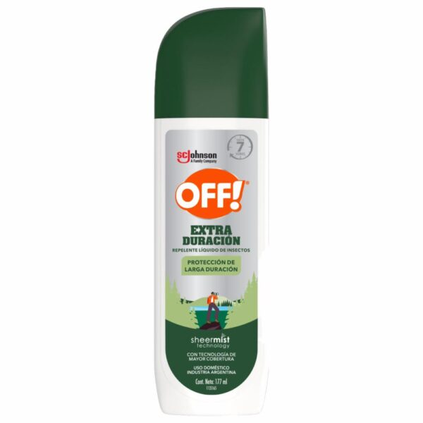 Repelente En Spray Extra Duración OFF 177 Ml