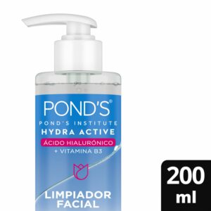 Limpiador Facial En Gel Hydra Active  Con Ácido Hyalurónico Y Vitamina C POND´S 200 Ml