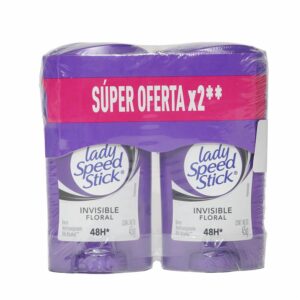 Desodorante En Barra Para Mujer Invisible Floral LADY SPEED STICK 2 X 45 G