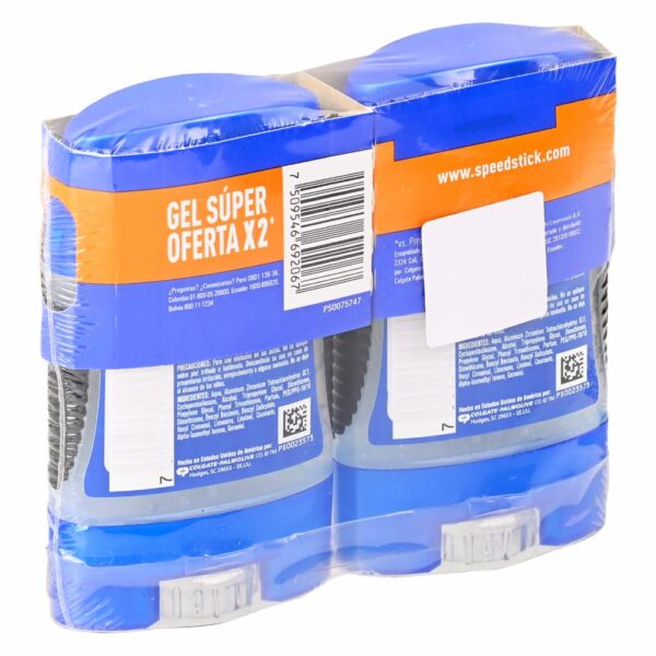 Desodorante En Gel Para Hombre Xtreme Nigth SPEED STICK 2 X 85 G - Imagen 2