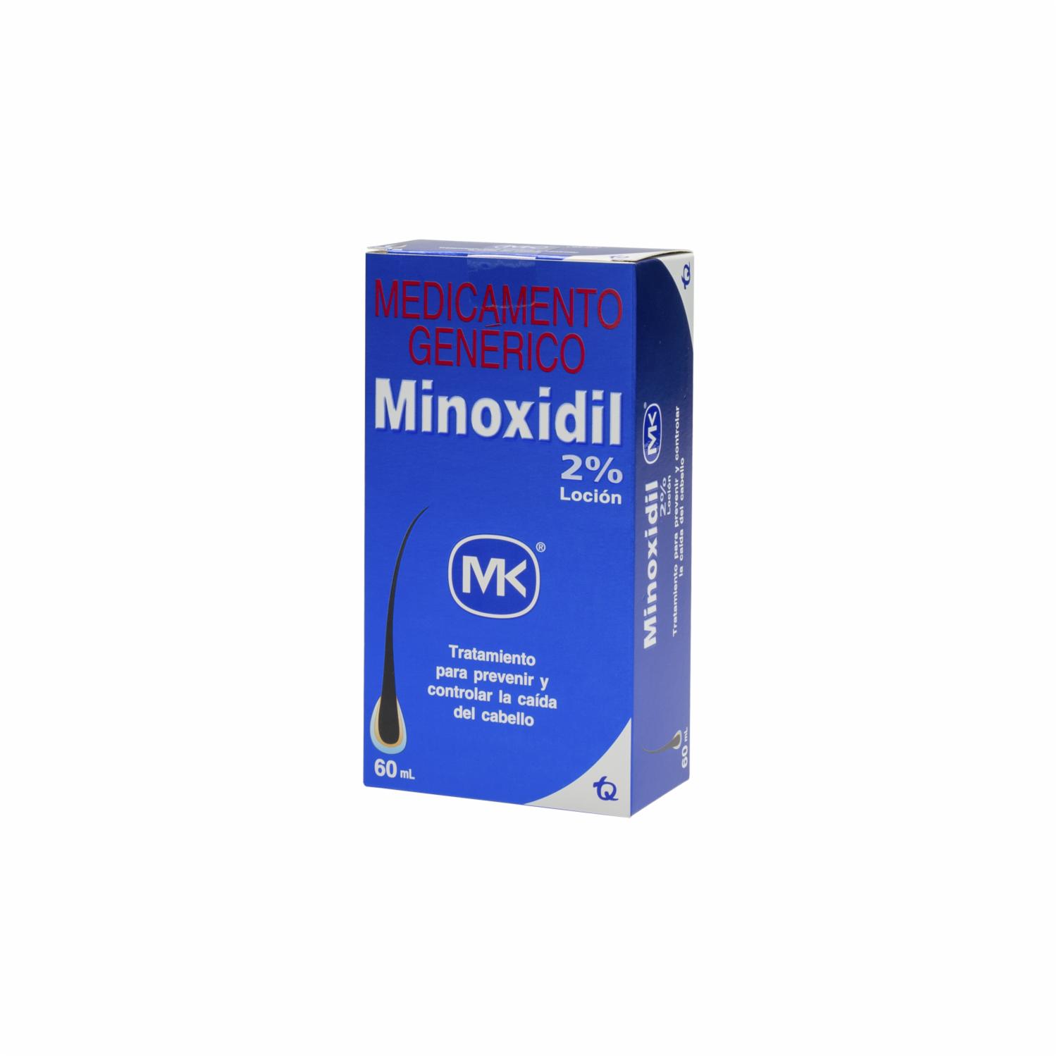 Minoxidil Loción Anticaída Al 2% MK 60 Ml - Imagen 3