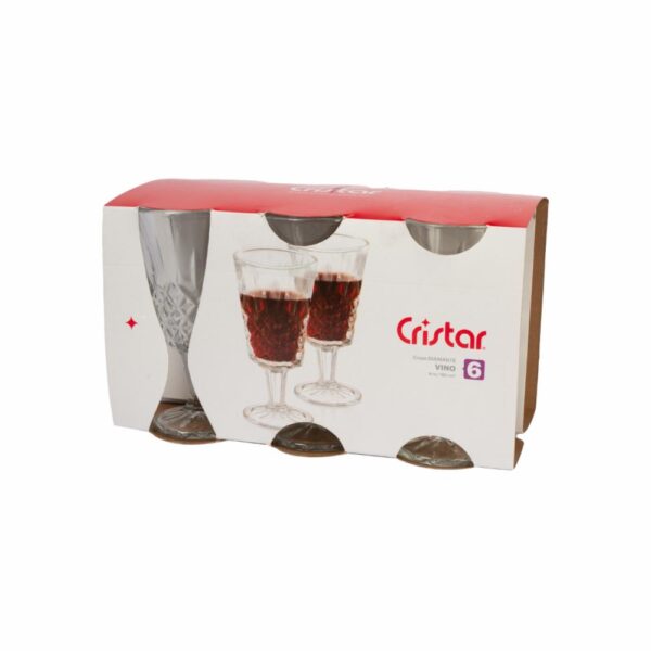 Set Copas De Vino Diamante 0138cl CRISTAR 14,8 Cm