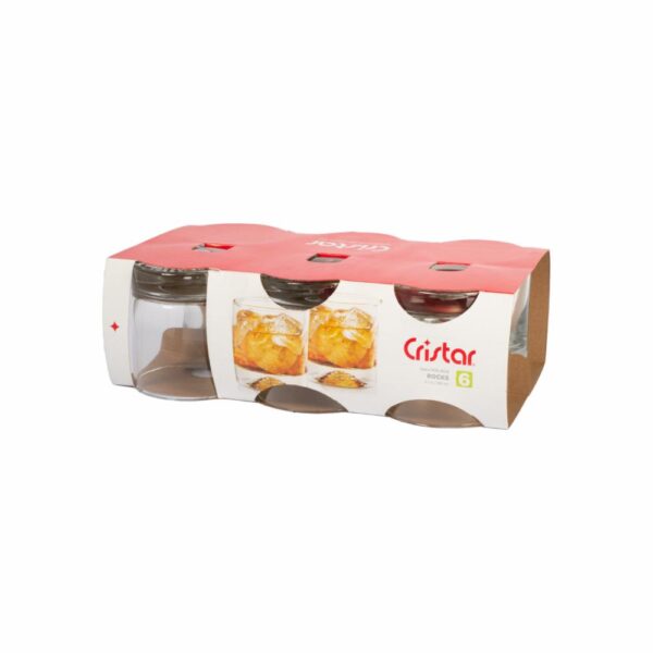 Set De Vasos Málaga Rocks 0745cl CRISTAR Unidad