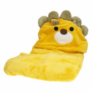 Toalla Infantil Diseño León Con Capucha MUMI 130X70 Cm