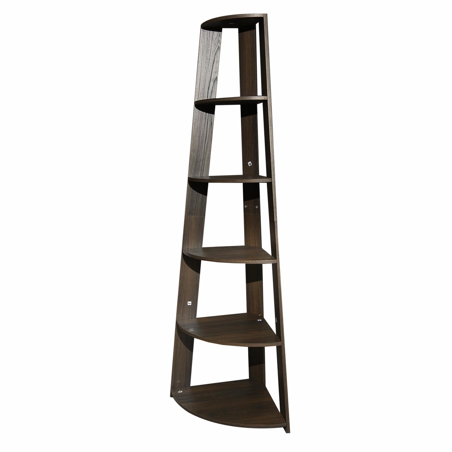 Estantería Esquinera Garden Nogal RTA 6 Pisos - Imagen 4