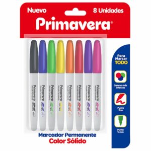 Marcadores Permanentes De Colores PRIMAVERA X 8 Uds
