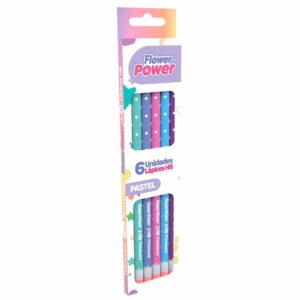 Lápiz Pastel FLOWER POWER X 6 Uds